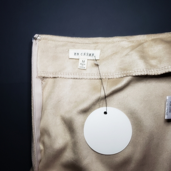 Faux Suede Fringe Hem skirt Boho - Picture 4 of 6